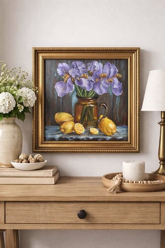 Silent nature decor panel .. Lemon panel