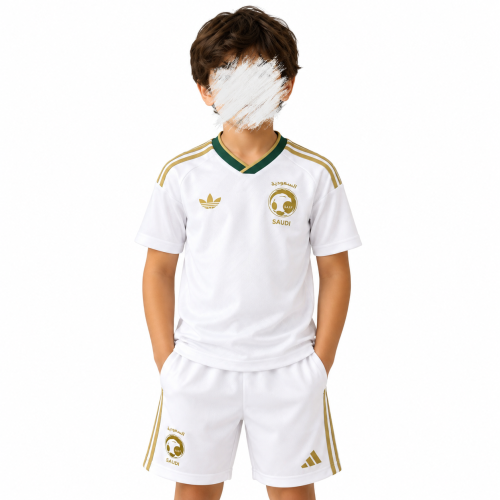 طقم المنتخب الأبيض للأطفال 2026