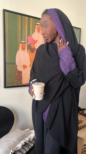 Lavender abaya