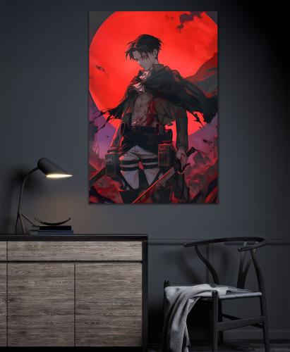 بوستر هجوم العمالقة ليفي أكرمان