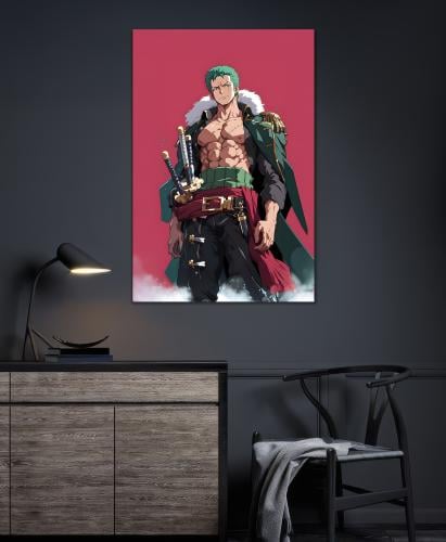 زورو | ون بيس | بوستر معدني 4K