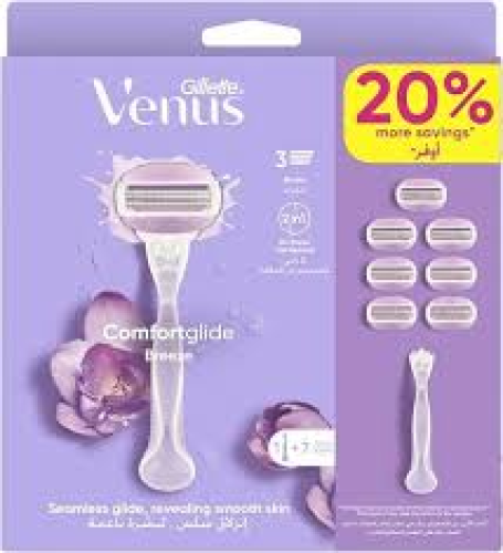 جيليت فينوس كومفورت جلايد بريز ماكينة الحلاقة النس...