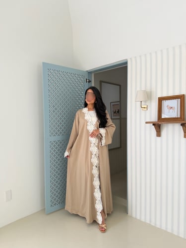 Sand Blossom Abaya