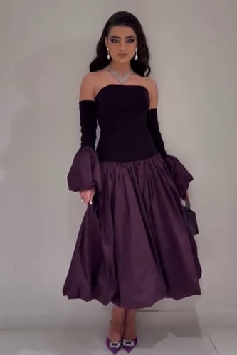 فستان سهرة ملكي - بنفسجي داكن | Royal Evening Dres...