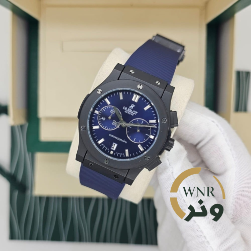 ساعة Hublot Chronograph تصميم رياضي بلمسة فاخرة |...