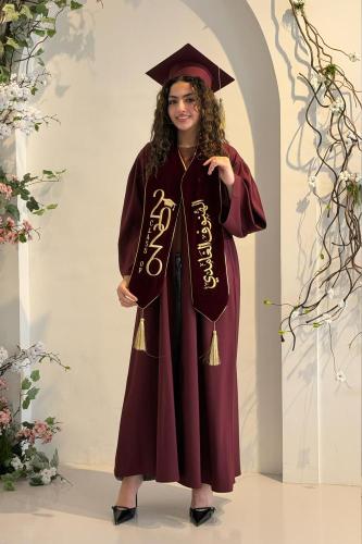Royal Graduation Robe 2026 "Woner" - Velvet with embroidery and free gift