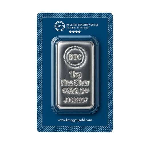 كليو فضة BTC مغلف الوزن 1000 جرام