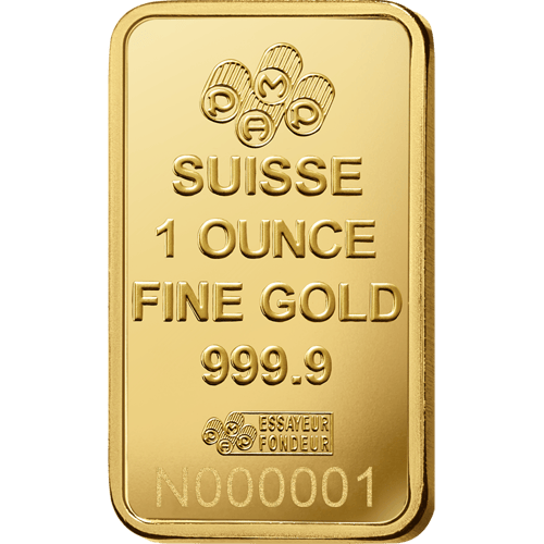 سبيكة ذهب 1 أونصة عيار 24 سويسري