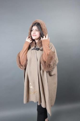 شال شتوي مع القبعة