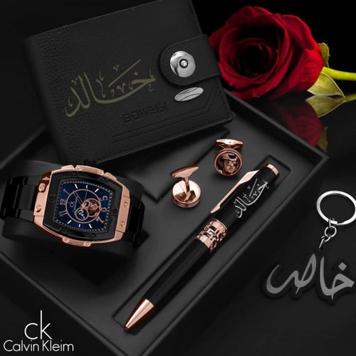 طقم ساعه رجالي شكل باتيك