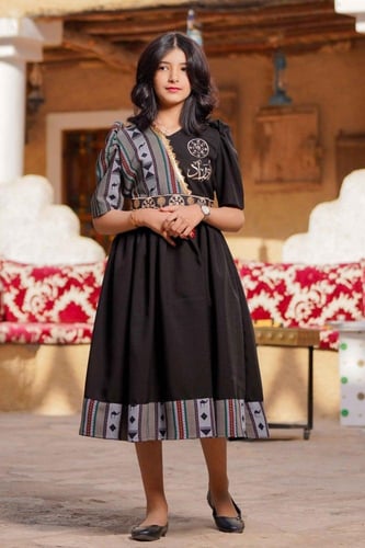 فستان يوم التأسيس بناتي مع سدو