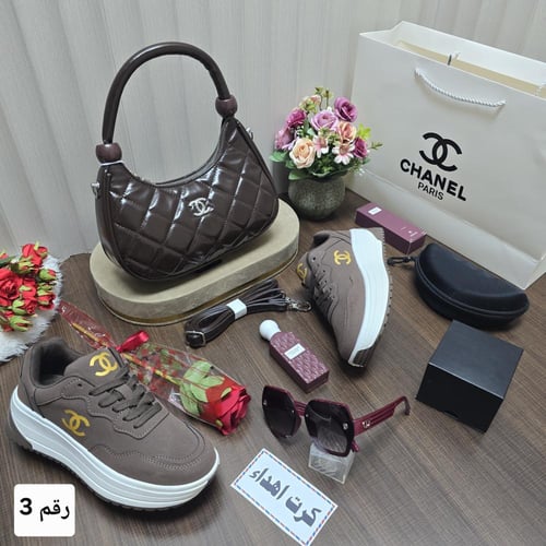 طقم هدايا نسائية ماركة شانيل 5 الوان