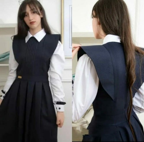 مريول مدرسي كحلي ثانوي تفصيل