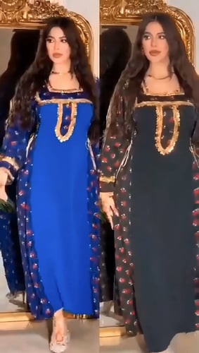 فستان شالكي رمضاني نسائي وبناتي