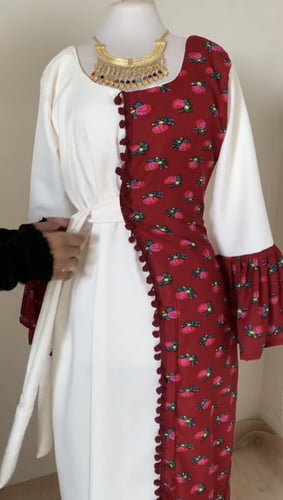 فستان شالكي نسائي وبناتي– تصميم مميز