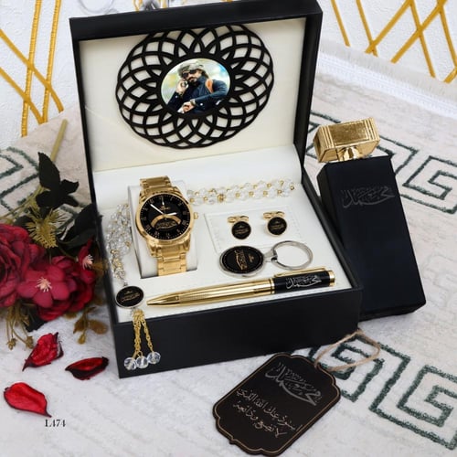 طقم ساعه رجالي بالاسم والصوره