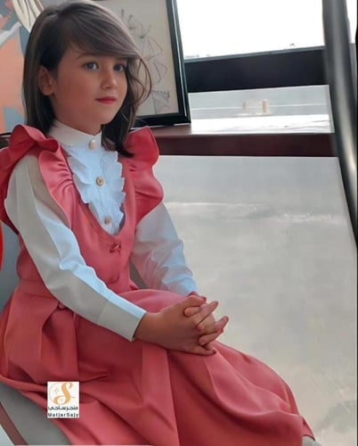 جديدنا مريول مدرسي 2025 لون وردي تفصيل