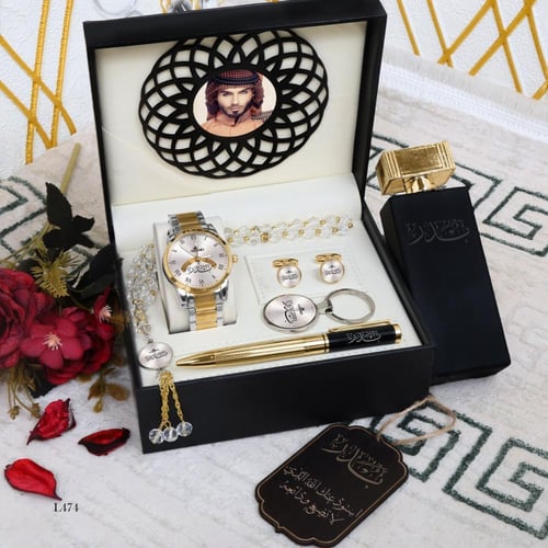 طقم ساعه رجالي بالاسم والصوره