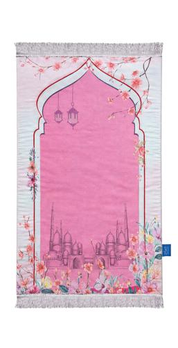 سجادة صلاة أطفال – تصميم زهري مميز