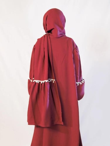 طقم صلاة بناتي بلمسة شرقية - وردي غامق