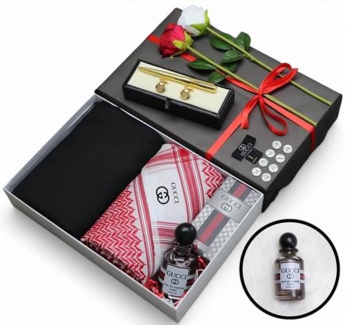 هدية شتوية متكاملة للرجال | شماغ فاخر مع قماش دافئ