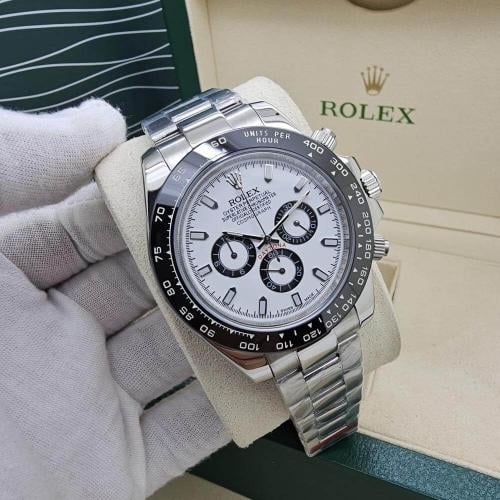 ساعة رجالية رياضية فاخرة بتصميم أيقوني بلونين | ال...