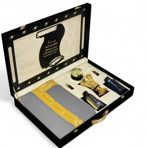 بوكس هدية عيد رجالي فاخر: بشت، عود وعطور ملكية | ا...