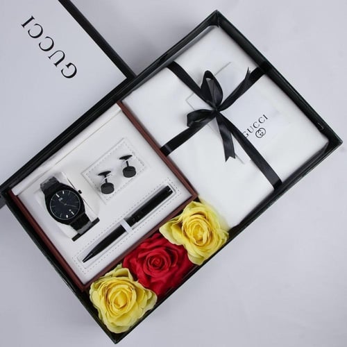 طقم هدايا رجالي فاخر: بوكس الأناقة المتكامل