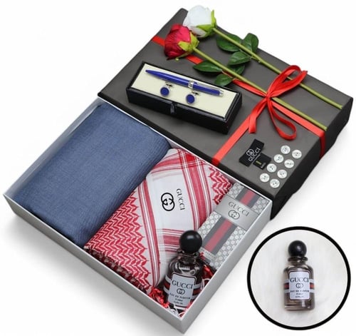 هدية شتوية متكاملة للرجال | شماغ فاخر مع قماش دافئ