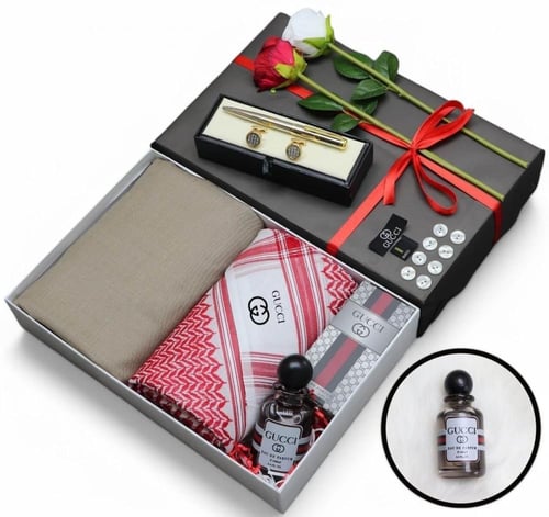 هدية شتوية متكاملة للرجال | شماغ فاخر مع قماش دافئ