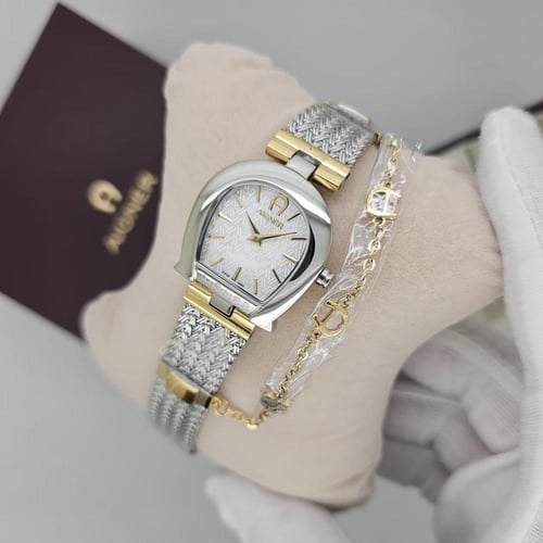 ساعة نسائية فاخرة موديل كريمونا - مع أسوارة مميزة