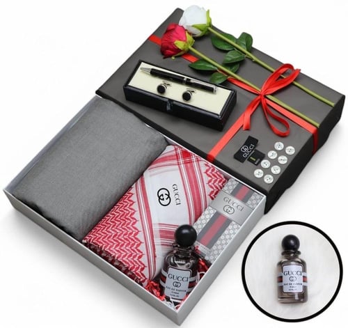 هدية شتوية متكاملة للرجال | شماغ فاخر مع قماش دافئ