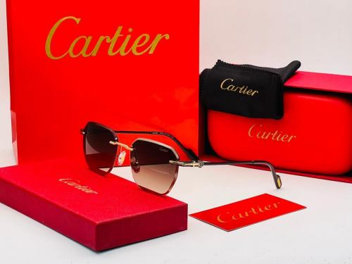 نظارة شمسية رجالية "رملس" (Rimless) - إطار معدني