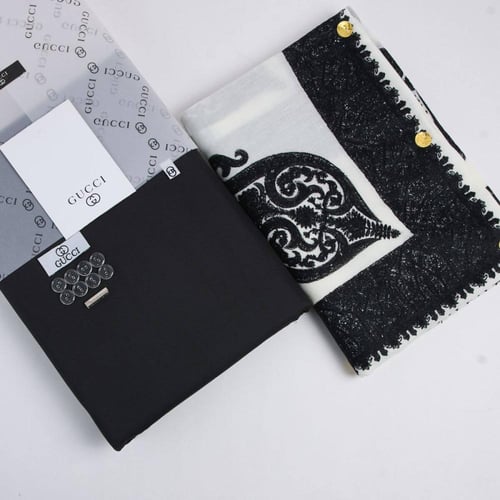 طقم رجالي شتوي فاخر – قماش شتوي وشال كشميري مطرز