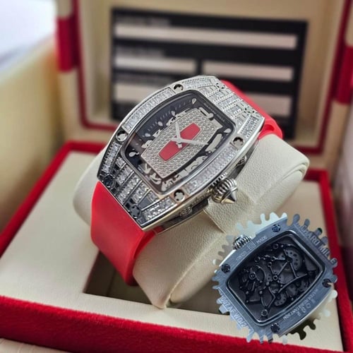 ساعة نسائية فاخرة بألوان متعددة - نظام أوتوماتيك