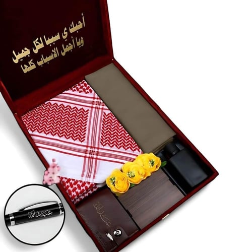هدية رجالية فخامة | قماش، شماغ سوبر ديلوكس، محفظة...