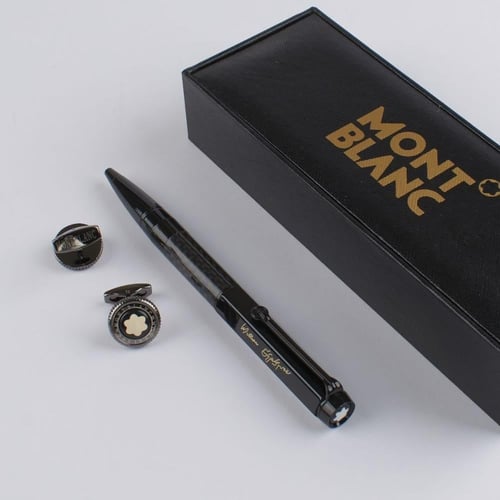 طقم قلم وكبك رجالي فاخر | لمسة من الأناقة والتميز