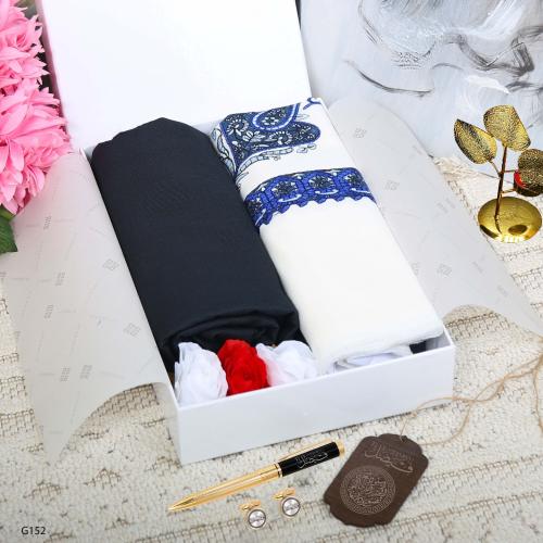 بوكس فاخر بتصميم مخصص مع غترة كشميري وقماش شتوي