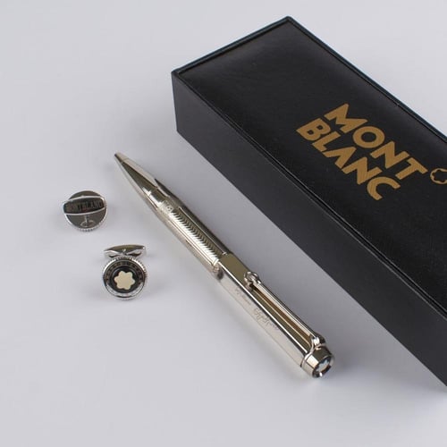 طقم قلم وكبك رجالي فاخر | لمسة من الأناقة والتميز