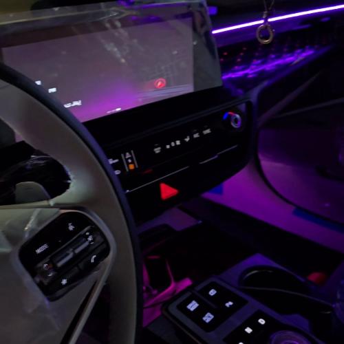 انوار ليد داخلية لسياررات 64 لو مع توصيلها بلجوال