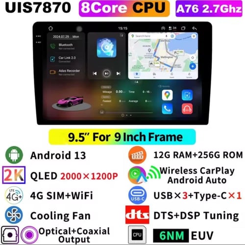 شاشة 9 انش رام 12 ذاكرة 256 2k