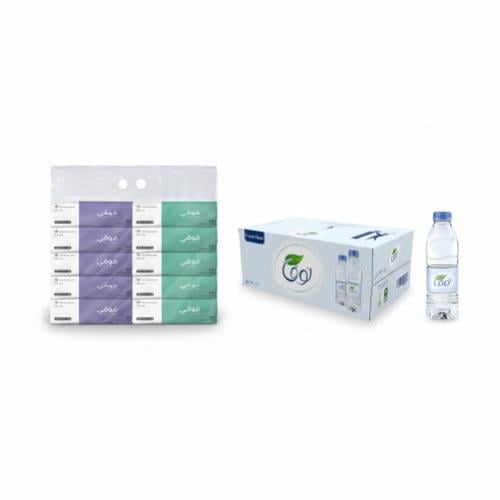 Baqa Plus (3 packs of Qufi tissues + 10 Nova water...