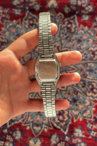 ساعة كاسيو دبل تايم"ستيل"