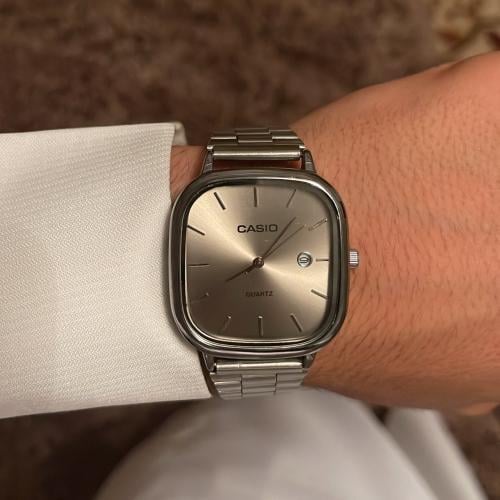 ساعه كاسيو ب ميناء فضي