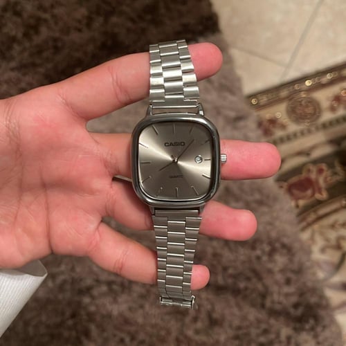 ساعه كاسيو ب ميناء فضي