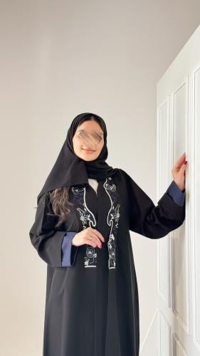 عباية رسمية طرف كحلي