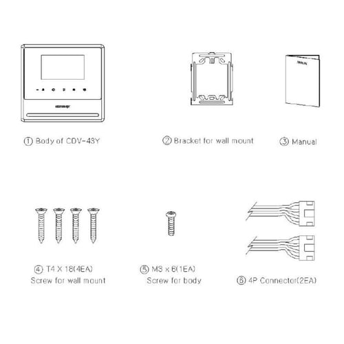 شاشة LCD عالية التقنية- CDV-43Y