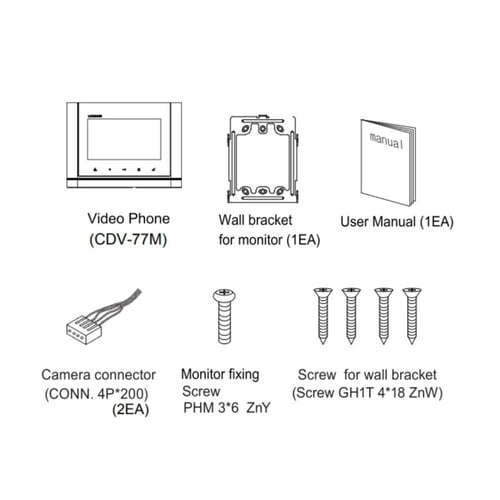 شاشة LCD عالية التقنية - CDV-77M