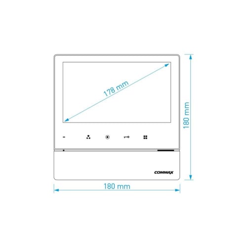 شاشة ملونه 7 بوصة بإسبيكر يتم ربطها بكاميرا وشاشتي...