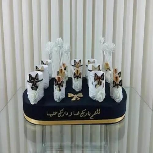 ستاند توزيعات مخمل مع 14 فواحة - توزيعات زواج وموا...